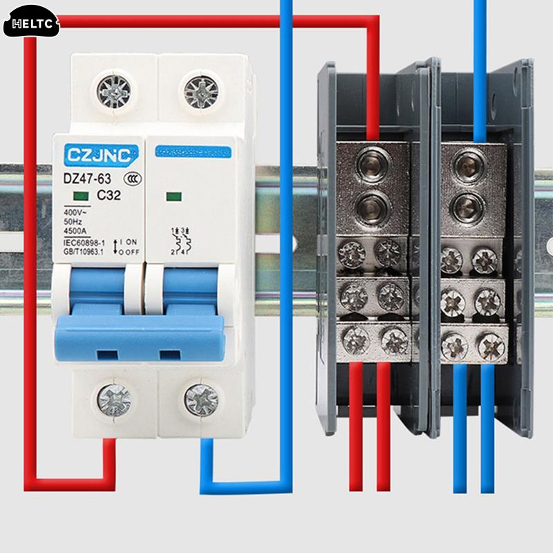 Din Rail Circuit Breaker - 1 шт., распределительная коробка для клеммных