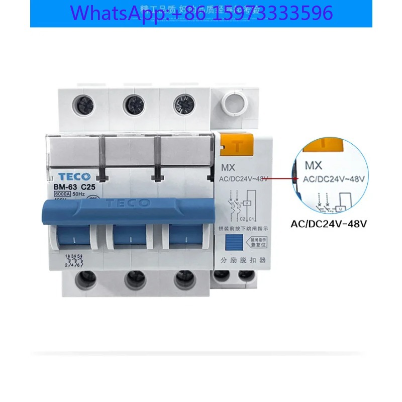Din Rail Circuit Breaker - Автоматический выключатель TECO BM-63 C-типа 10А