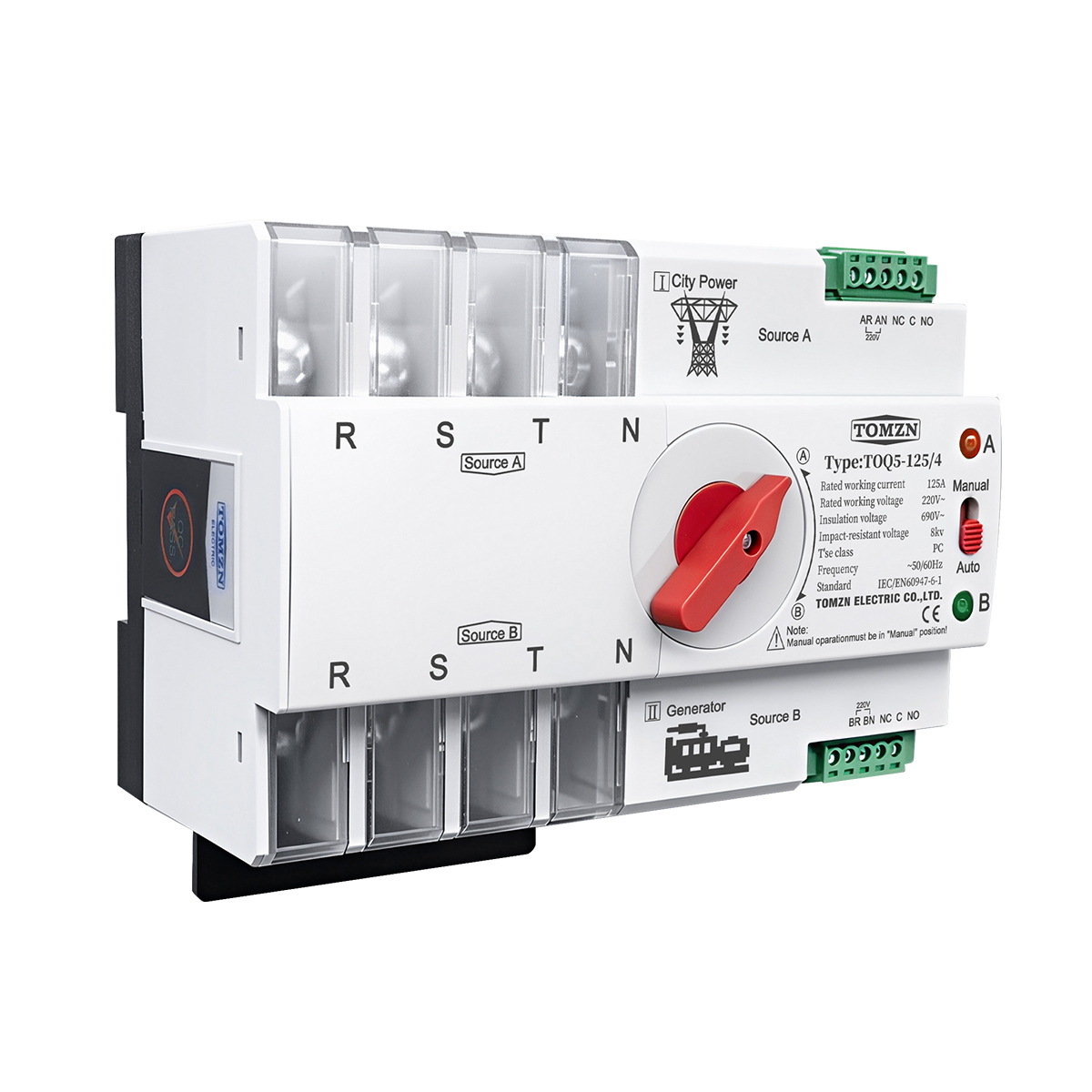 TOMZN Автоматический переключа – обзор и цена Din Rail Circuit Breaker