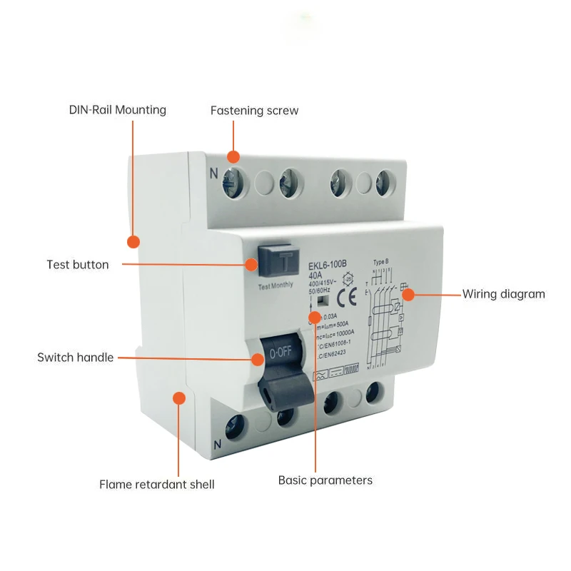 Дифференциальные автоматически – обзор и цена Din Rail Circuit Breaker