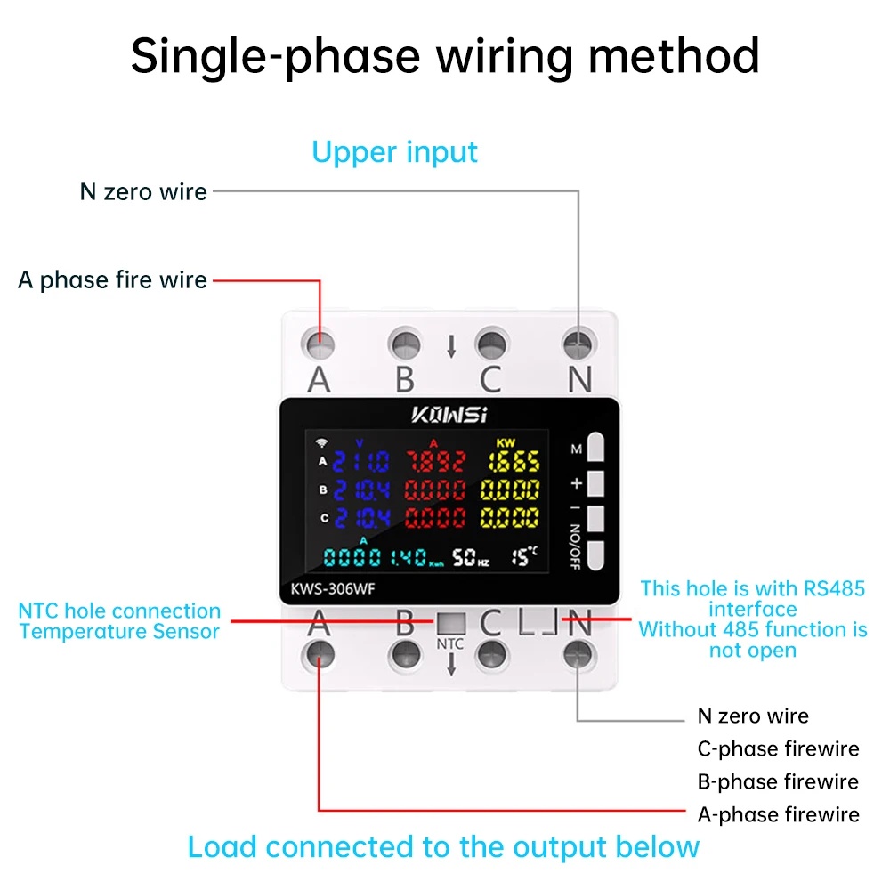 80A Tuya WIFI Smart Life Измер – обзор и цена Din Rail Circuit Breaker